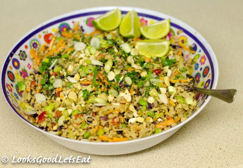 Thai Inspired Quinoa and Bulgar Wheat Salad
