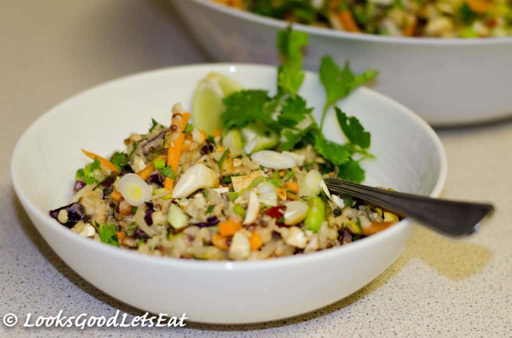 Thai Inspired Quinoa and Bulgar Wheat Salad