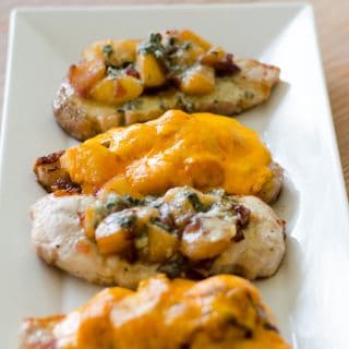 Ultimate Apple and Cheese Pork Chops