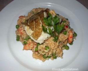 Pan-Fried-Cod-with-Prawn-and-Pea-Risotto-2