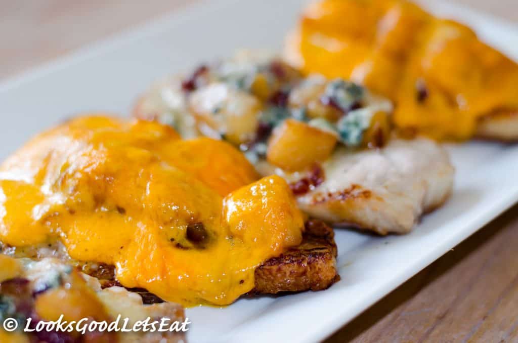 Ultimate Apple and Cheese Pork Chops